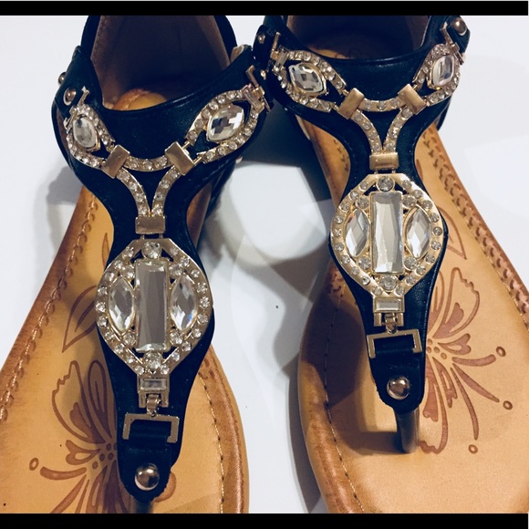 DBDK Eliza-2 Rhinestone Sandals Sandals Sz 8 - Picture 8 of 8